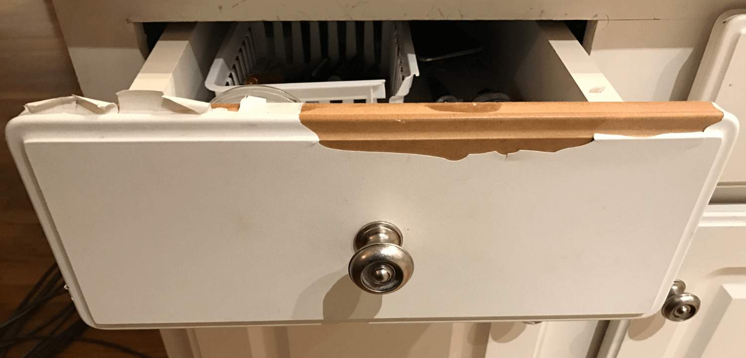 thermofoil cabinet door repair